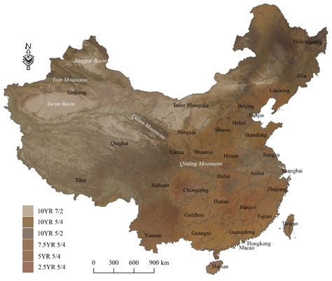 土颜色|中国土壤5种颜色